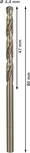 Bosch PRO HSS-Co spiralbor 4,4 mm for rustfritt stål.