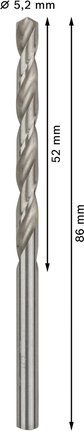 Bosch PRO Metall HSS-G spiralbor 5,2 mm.
