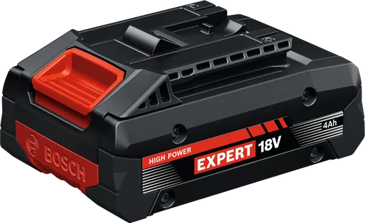 Bosch EXBA18V-40 batteripakke, 18V 4Ah kapasitet.