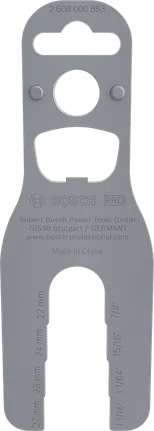 Bosch PRO multinøkkel 22–27 mm for verktøyjusteringer.