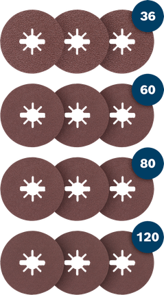 Bosch Expert for metallfiber slipeskivesett X-LOCK, 125 mm.