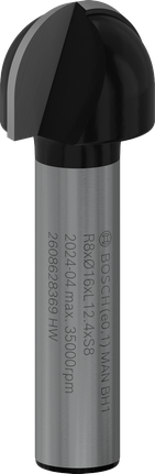 Bosch PRO fresebitskjerneboks 8 mm skaft, radius 8 mm.