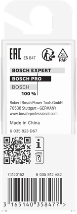 Bosch PRO rett fres 13 × 19,6 mm 8 mm skaft.