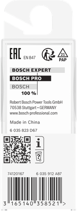 Bosch PRO rett fres 22 × 24,6 mm 8 mm skaft.