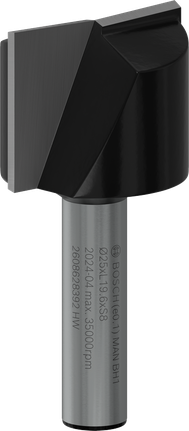 Bosch PRO rettfres med to rifter, 25 mm diameter.