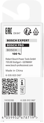Bosch PRO-fres 6,35 × 20 mm skaft 8 mm.