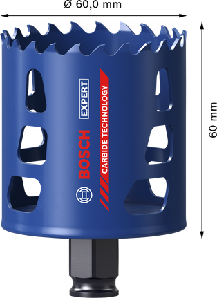 Bosch EXPERT Multi Material 60 mm hullsag i hardmetall.