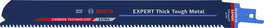 Bosch EXPERT tykt, slitesterkt bajonettsagblad i metall.