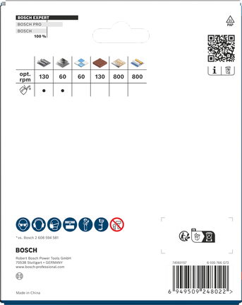 Bosch EXPERT Multi Material 127 × 60 mm hullsagemballasje.