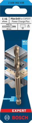 Bosch pilotbormaskin EXPERT Power Change Plus HSS-Co 7,15 mm.