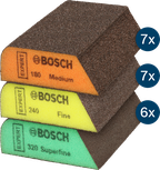 Bosch EXPERT S470 Combi Block slipesvamper, medium fin superfin.