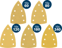 Bosch EXPERT C470 slipepapirsett assorterte kornstørrelser.