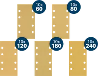Bosch EXPERT C470 slipepapirsett, 5 korn assortert.