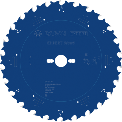Bosch EXPERT sirkelsagblad for tre, 300 mm, 26 tenner.