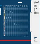 Kompatibilitetsdiagram for Bosch EXPERT sirkelsagblad i aluminium.