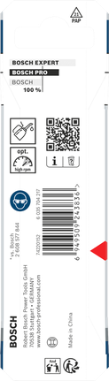 Bosch PRO Metal HSS-G spiralbor 3,97x75 mm emballasje.