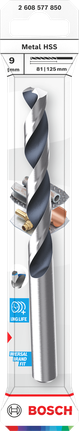 Bosch 9 mm metall HSS spiralbor.