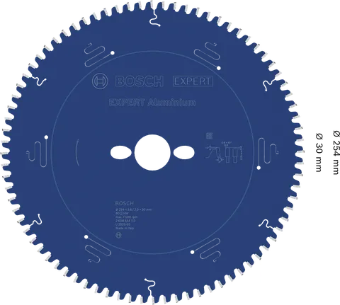 Bosch EXPERT sirkelsagblad i aluminium, 254 mm, for metall.