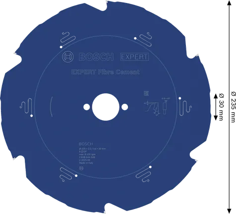 Bosch EXPERT fibersement sirkelsagblad, 235 mm.