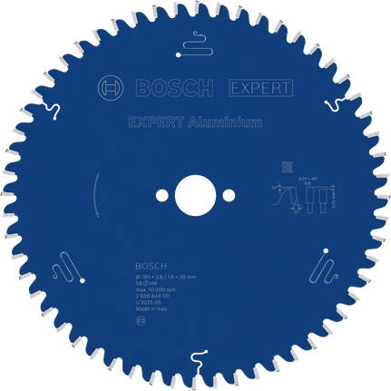 Bosch EXPERT sirkelsagblad i aluminium 190 mm T56.