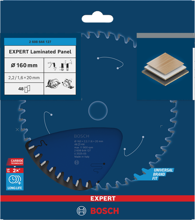 Bosch Expert laminert panel sirkelsagblad 160 mm.