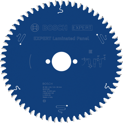 Bosch EXPERT laminert sirkelsagblad for panel, 60 tenner.