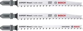 Bosch EXPERT Wood stikksagbladsett for to sider, 3 deler.