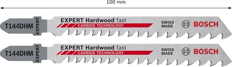 Bosch EXPERT Hardwood Fast T144DHM stikksagblad i hardmetall.