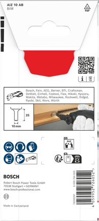 Bosch multimaterial Starlock-blad 10 × 25 mm.