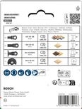 Bosch tre- og mykt metallbladsett, 6 deler.