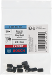Bosch EXPERT hullsagskruer for metallplater M6 x 8 mm, 10-pakning.