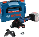 Bosch EXWS18V-15PS vinkelsliper med koffert og tilbehør.