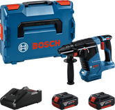 Bosch GBH18V-24 borhammer med koffert og batterier.