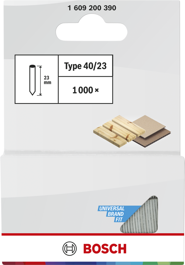 Bosch pin type 40-pakning, 23 mm lengde.