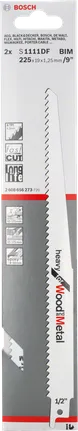 Bosch S 1111 DF saw blade for wood and metal cutting.