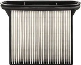 Bosch rectangular pleated vacuum filter for dust extraction.