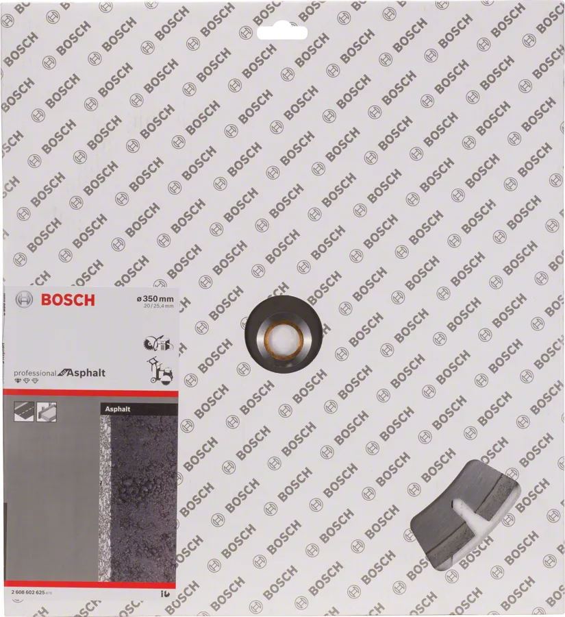 Bosch asphalt diamond cutting disc for professional use.