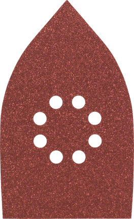 Bosch C430 100x170mm sanding sheet 80 grit with 8 holes.
