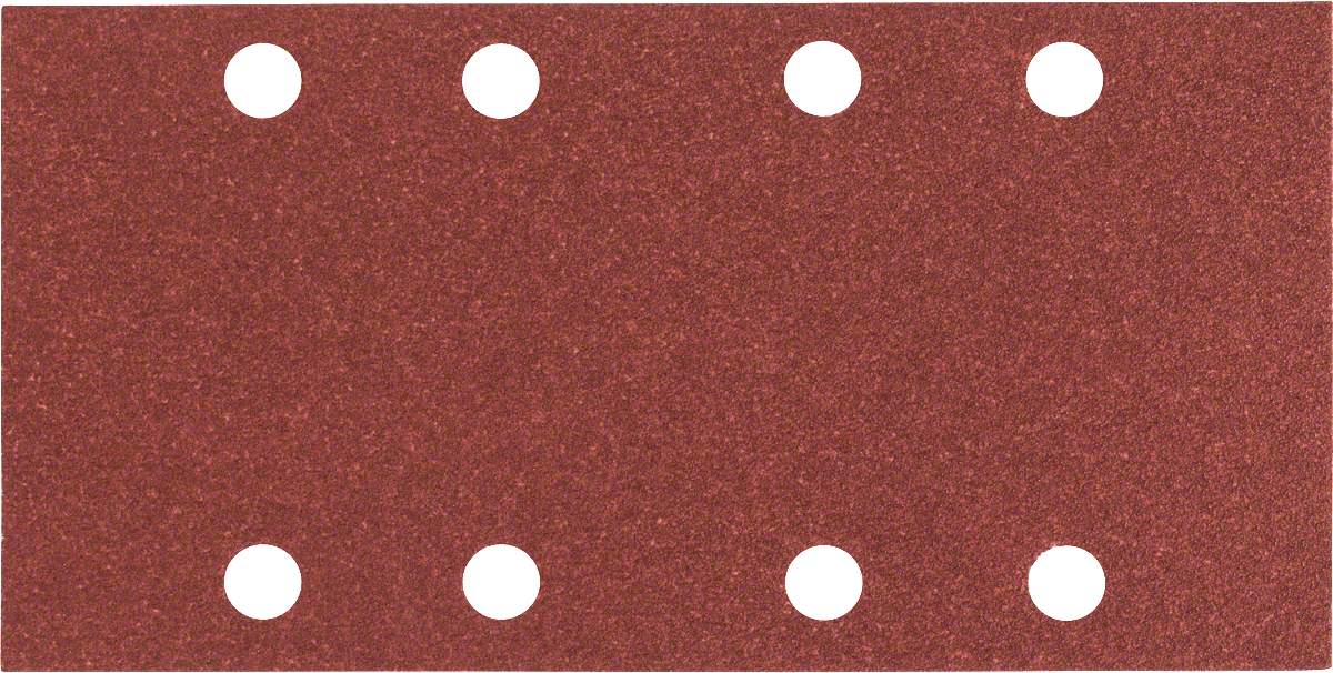 Bosch sanding sheet with eight dust extraction holes.