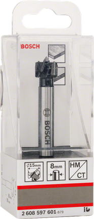 Bosch TC tipped hinge cutting bit 15mm 8mm.