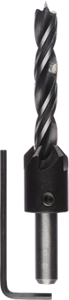 Wood drill bit with countersink Bosch wood drill bit with countersink, 10 mm diameter.