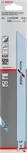 Bosch S 1122 BF reciprocating saw blade for metal.