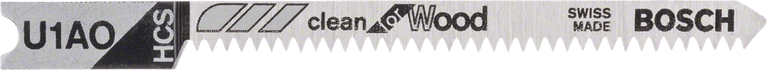Bosch Jigsaw blade U 1 AO for clean curve cuts in wood.