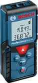Bosch GLM 40 laser measure, digital distance readings.