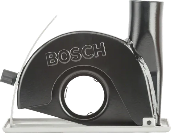 Bosch dust extraction guard for angle grinders.