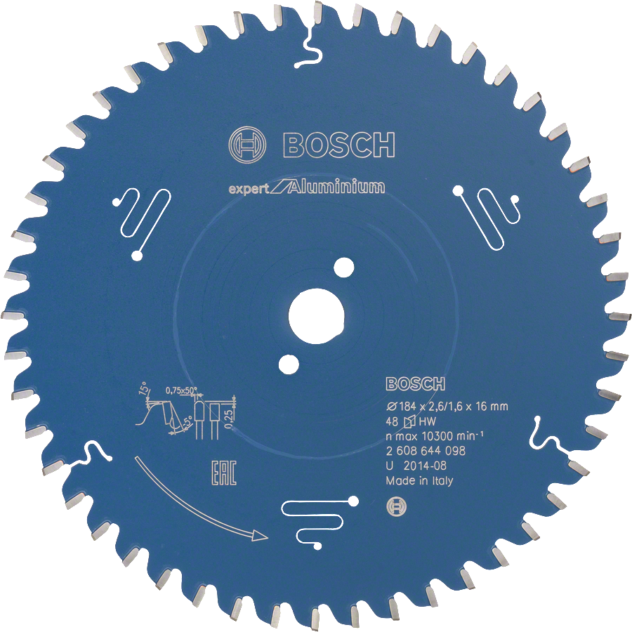 Bosch Expert for Aluminium circular saw blade, 184 mm.