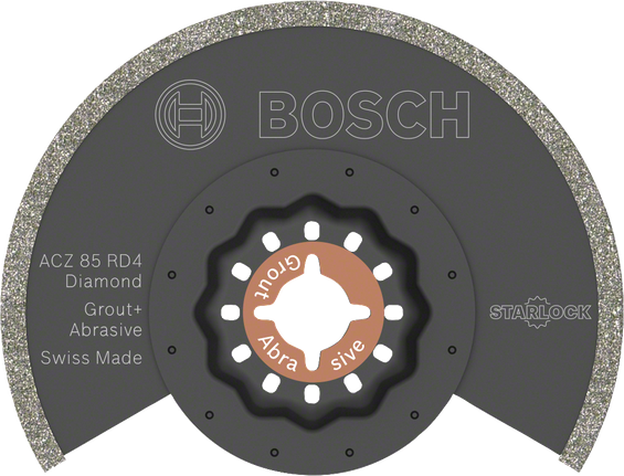Bosch ACZ85RD4 diamond grout and abrasive blade.