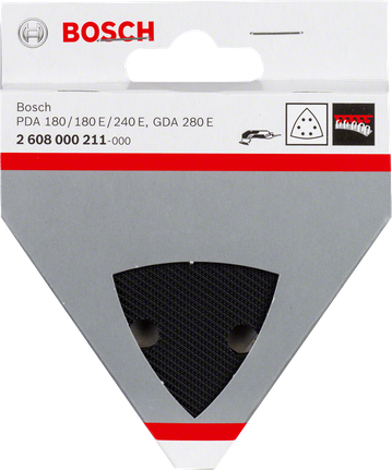 Bosch delta sanding pad packaging.