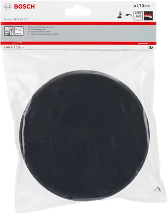 Bosch extra-soft black foam disc 170 mm.