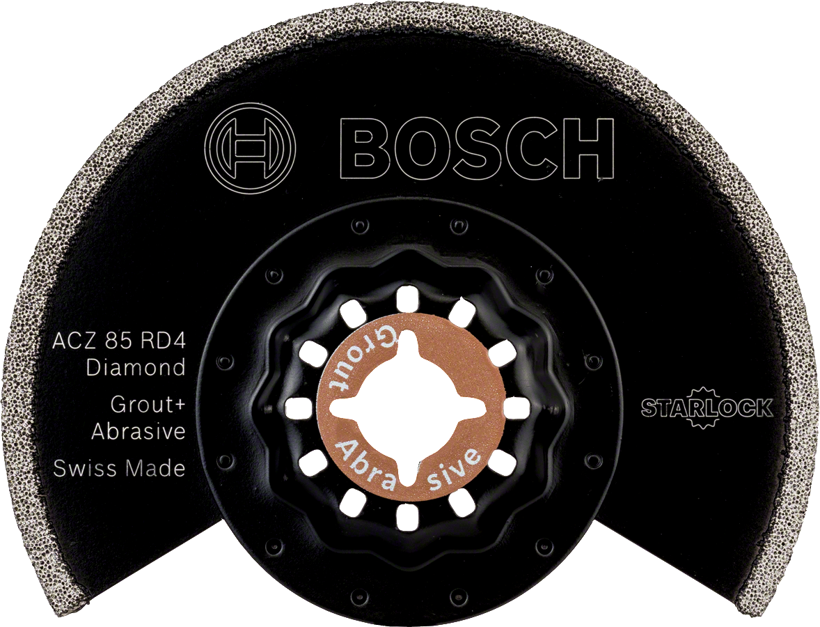 Bosch ACZ 85 RD4 diamond grout and abrasive blade.